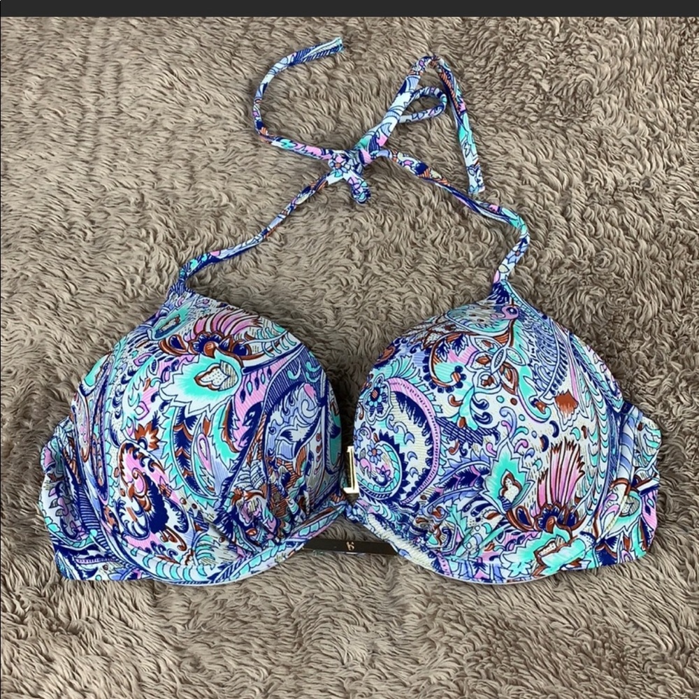 Victoria’s Secret paisley push-up bathing suit top 36D